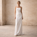 Das Elfenbein-Säulenkleid