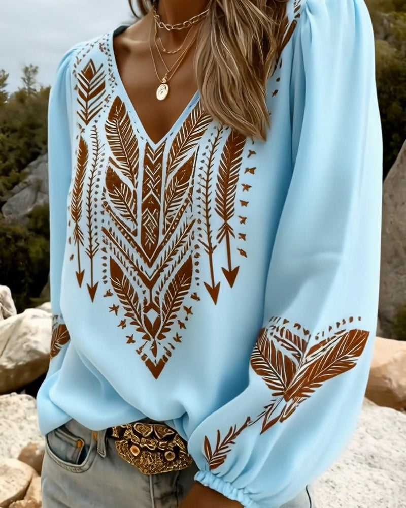 Amelie – Ethnic Embroidered Blouse - Image 6