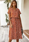 Gerda – Women Printed Midi Dress - Image 4