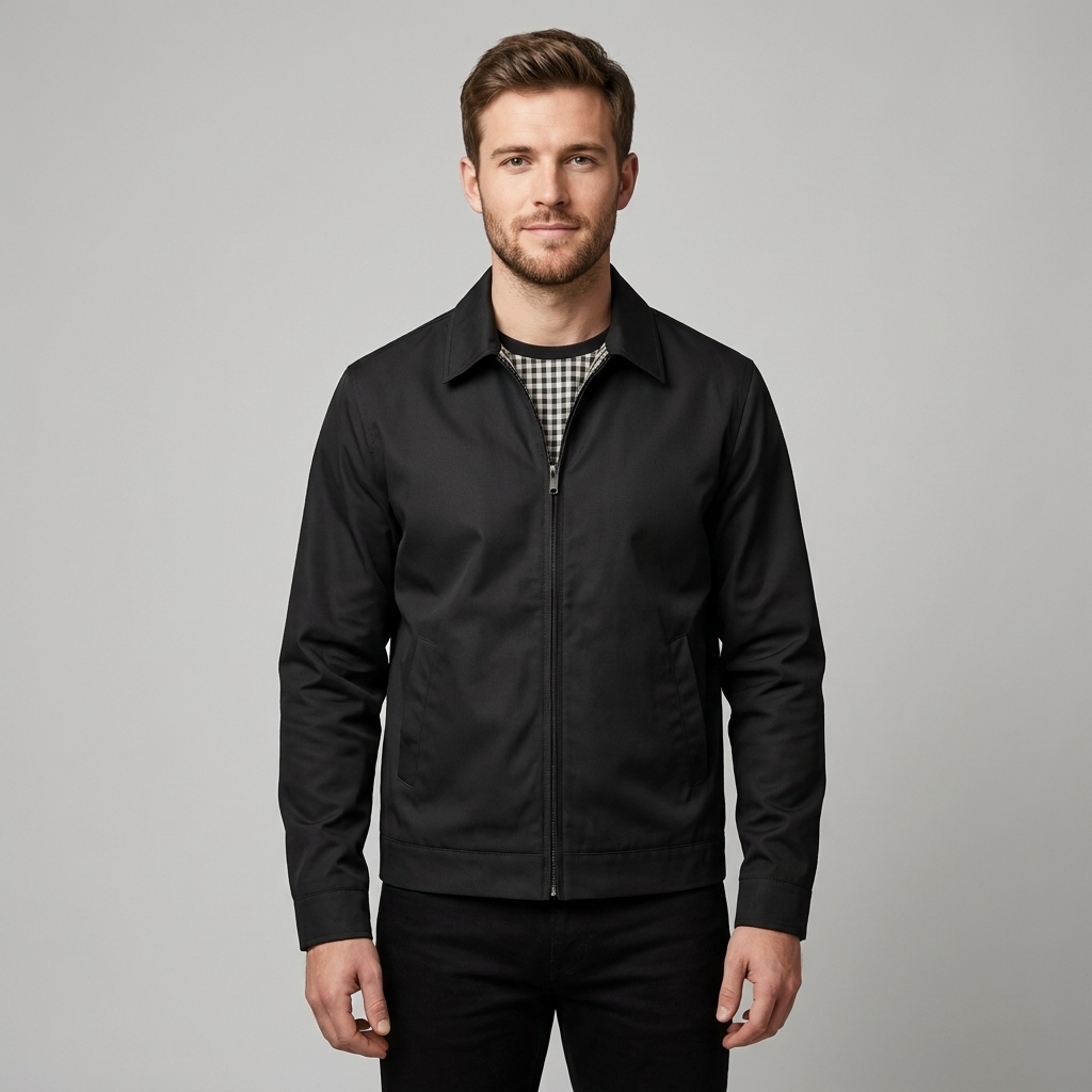 Casual Jacket Men's Slim Fit with Zip Closure - Image 10