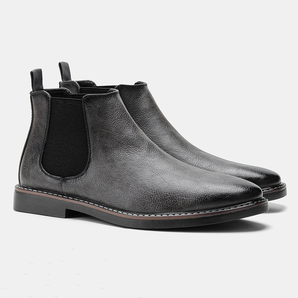 Chelsea Boots Herren braun mit elastischen Einsätzen | J&B - 7 - Jasminaboutique.com