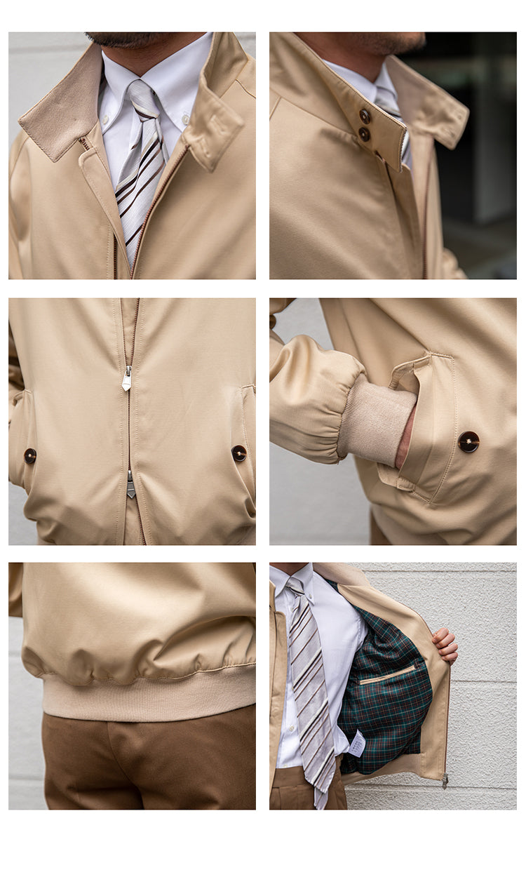 Klassische Bomberjacke für Herren mit Stehkragen | J&B - 5 - Jasminaboutique.com