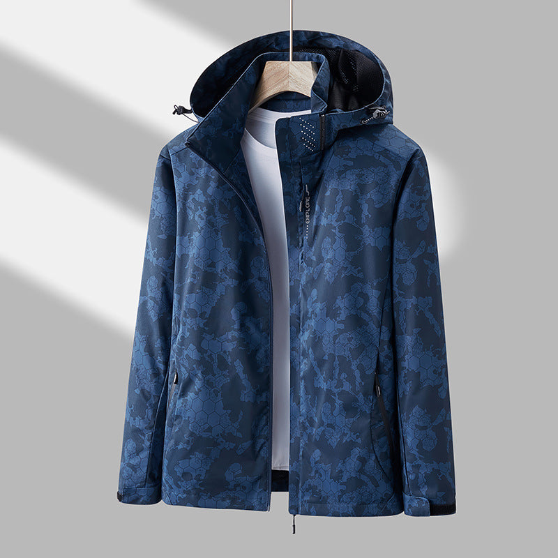 Windjacke Damen mit Kapuze und floralem Muster | J&B - 5 - Jasminaboutique.com