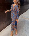 Sophie – Women Floral Print Wedding Guest Dress - Image 1