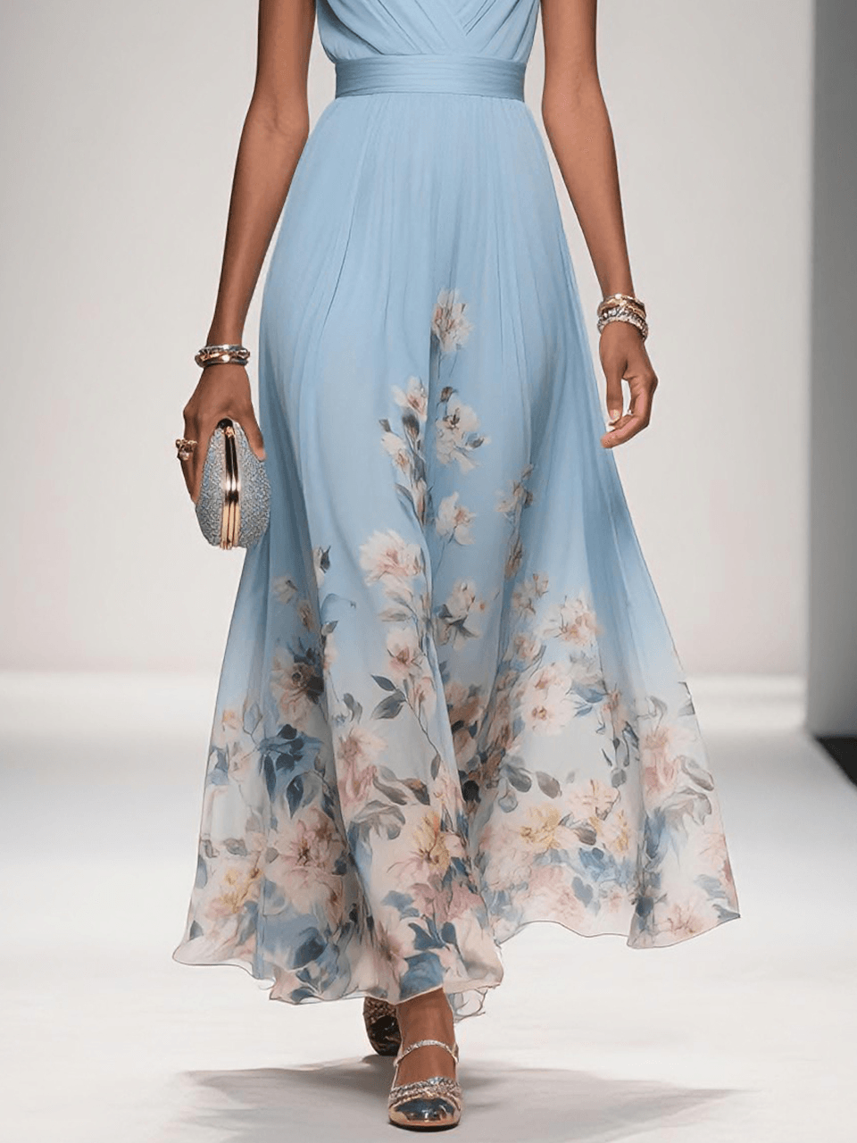 Lila – Women Floral Print Wedding Guest Dress - Image 10