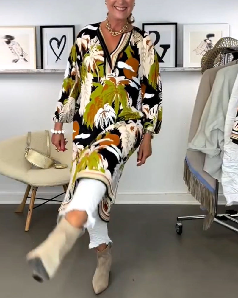 Paula – Floral Kaftan Dress - Image 4