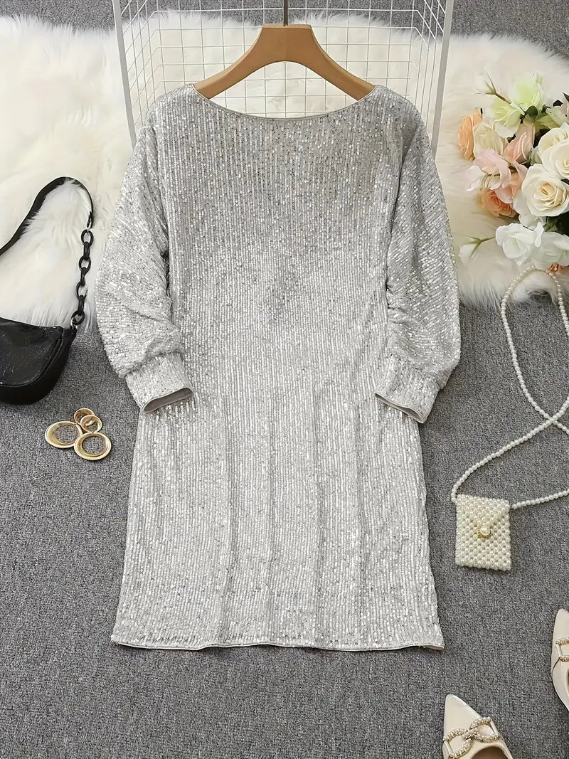 Sophie – Women Off-Shoulder Sequin Dress - Image 5