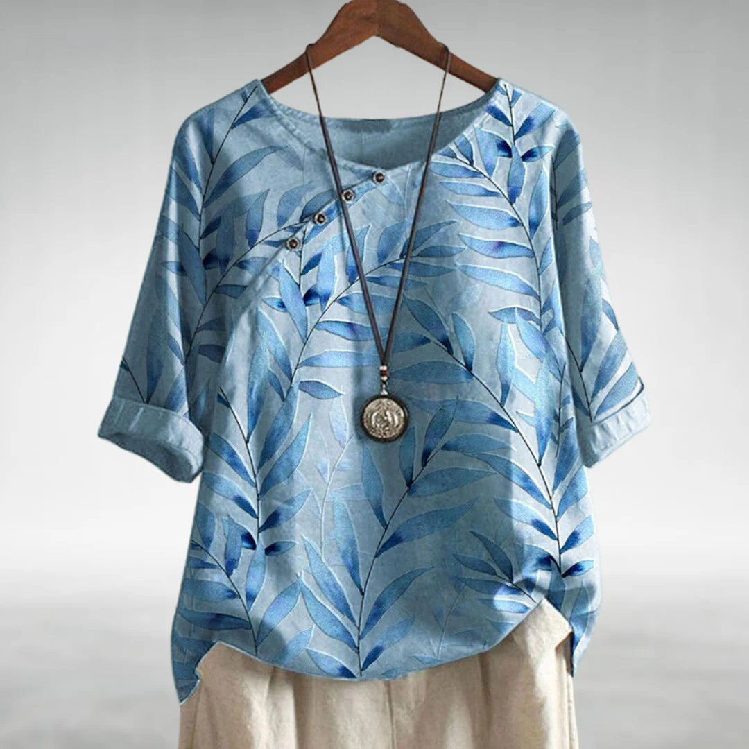 Sophie – Women Button Detail Blouse - Image 1