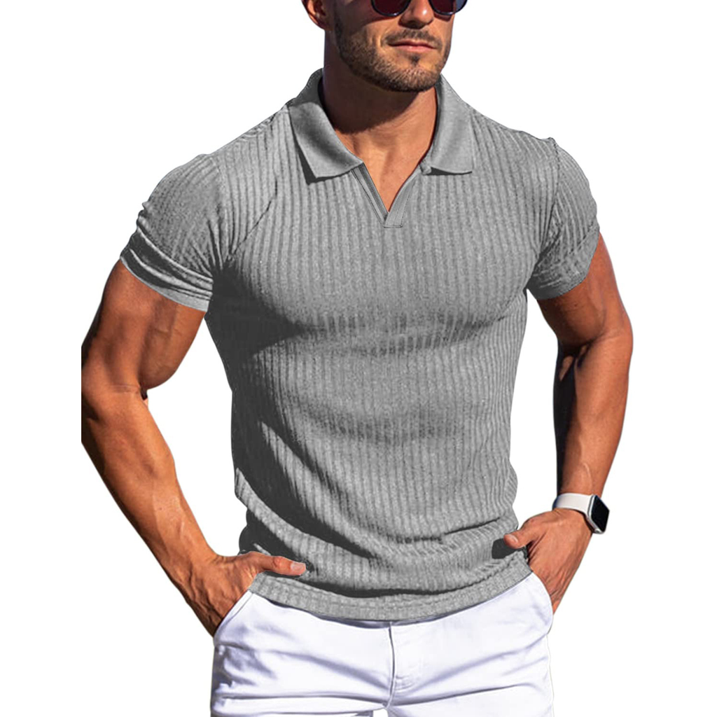 Robert – Ribbed Polo Shirt - Image 8