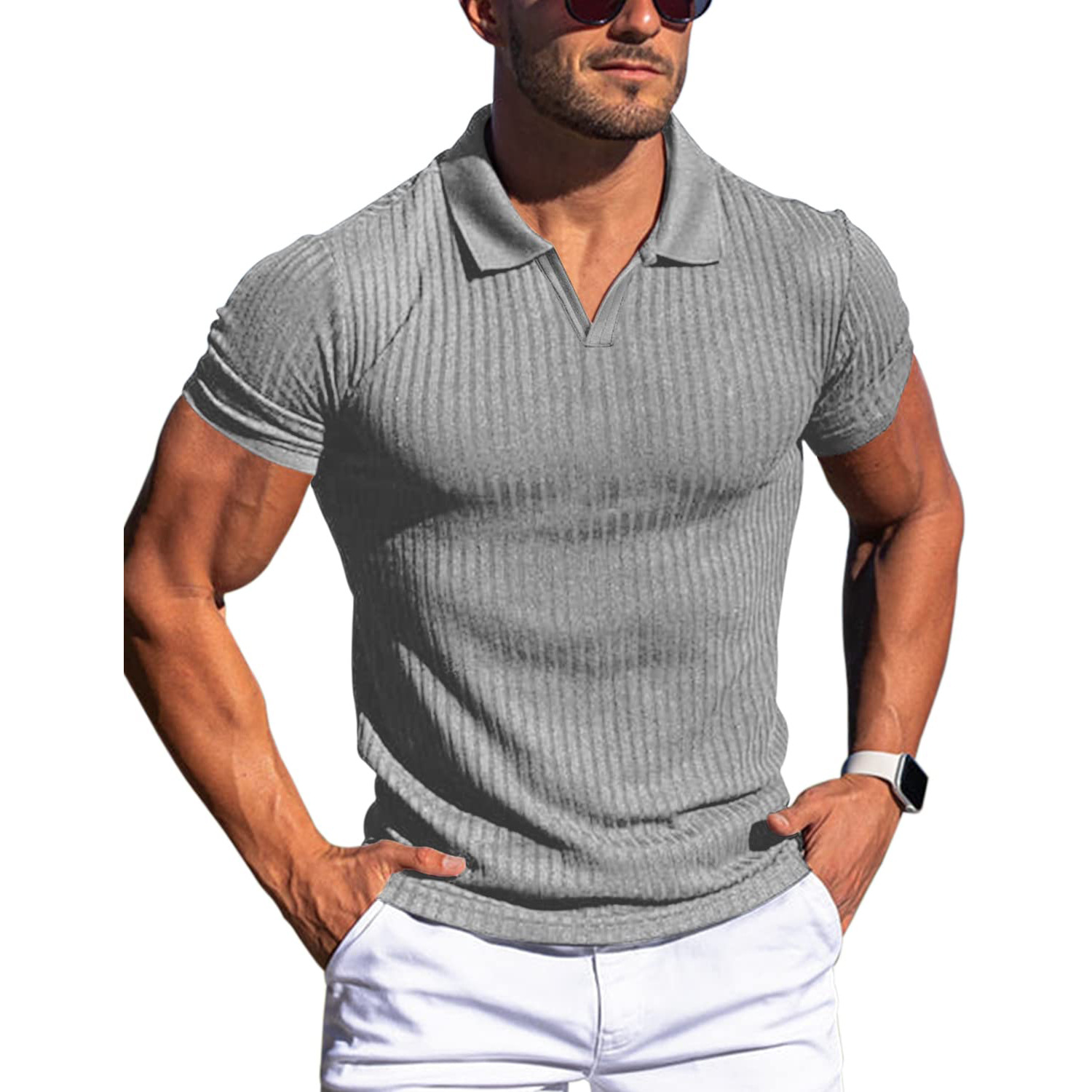 Robert – Ribbed Polo Shirt - Image 8