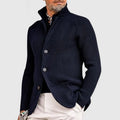 Strickjacke Herren mit hohem Kragen und Knopfleiste | J&B