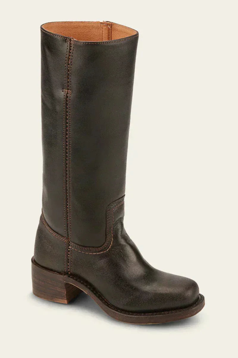 Kniehohe Stiefel Damen, eleganter Schnitt mit Blockabsatz | J&B