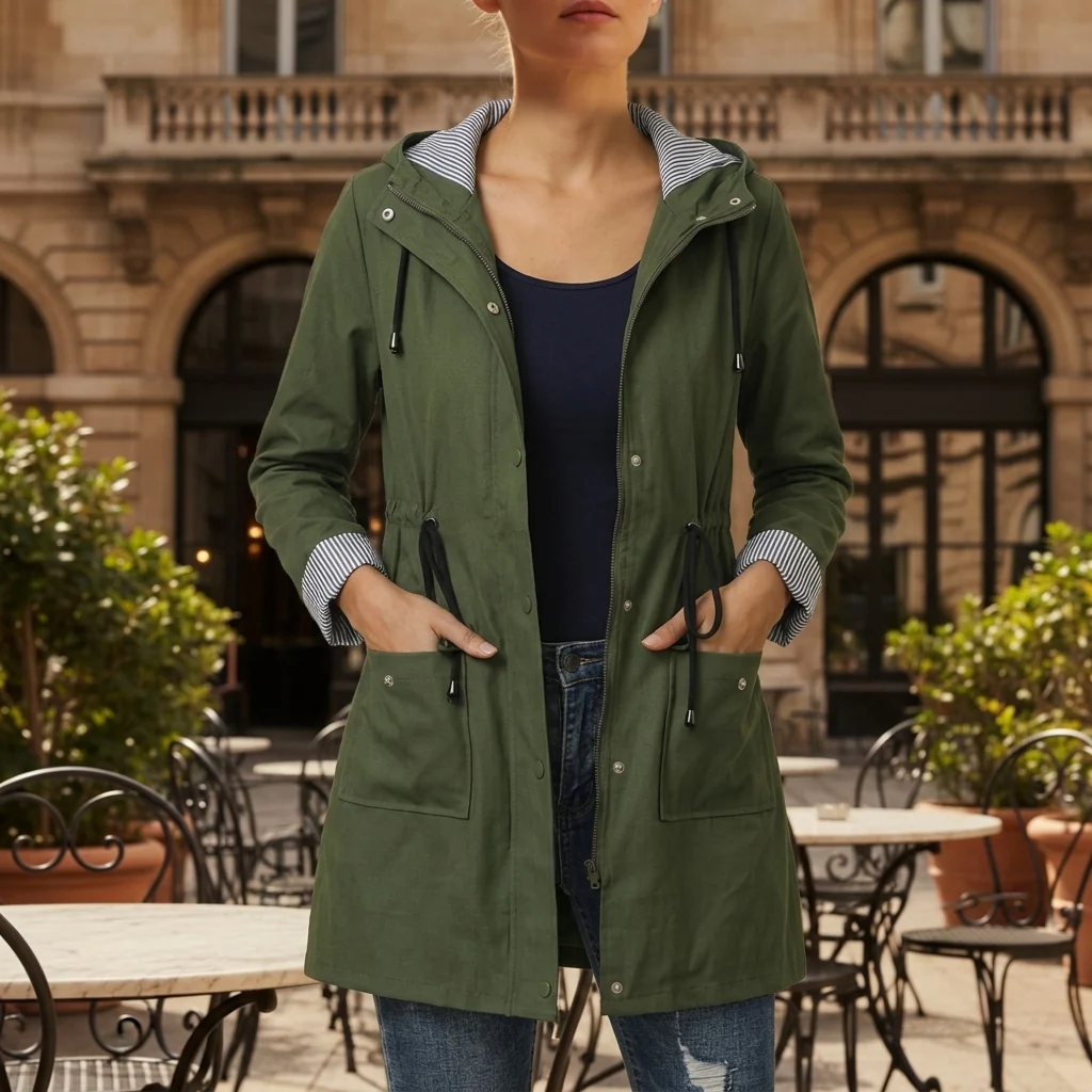 Jacke Damen mit Kordelzug und Kapuze | J&B