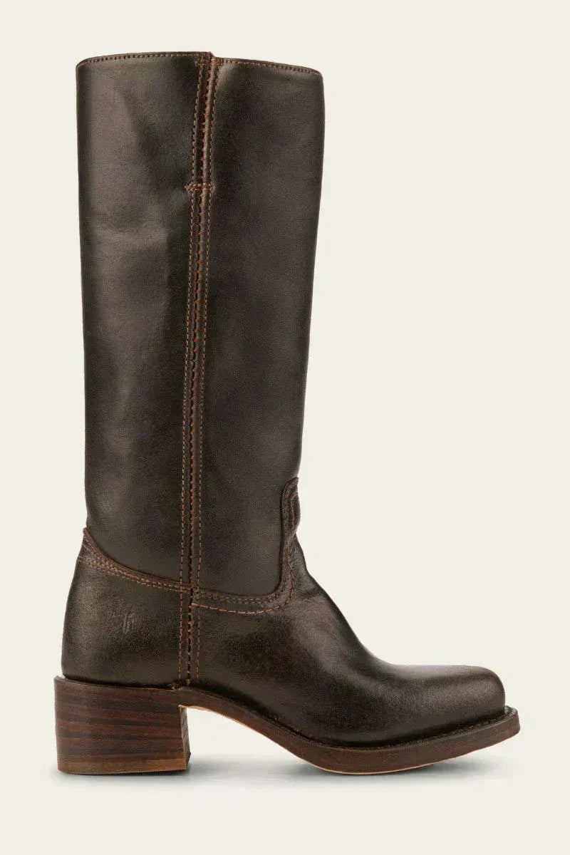 Kniehohe Stiefel Damen, eleganter Schnitt mit Blockabsatz | J&B