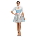 Dirndl Kleid Damen mit floralem Design und Taillengürtel | J&B