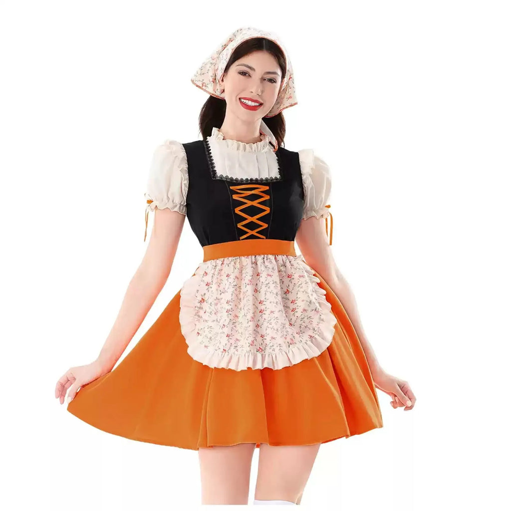 Dirndl Damen mit Rüschendetails und Taillenschnitt | J&B