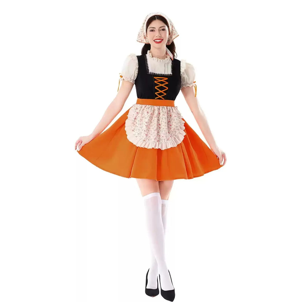 Dirndl Damen mit Rüschendetails und Taillenschnitt | J&B