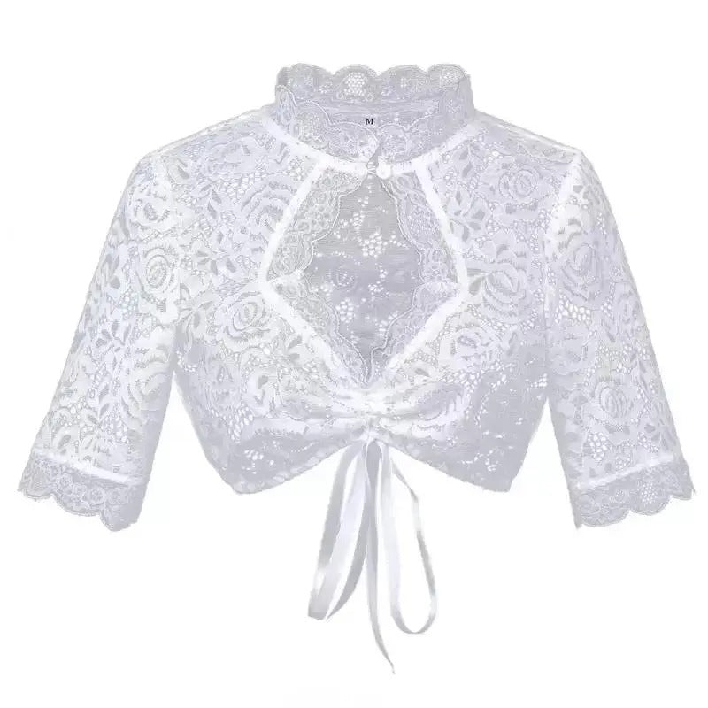 Bluse Damen mit Rüschendetails und tailliertem Schnitt | J&B