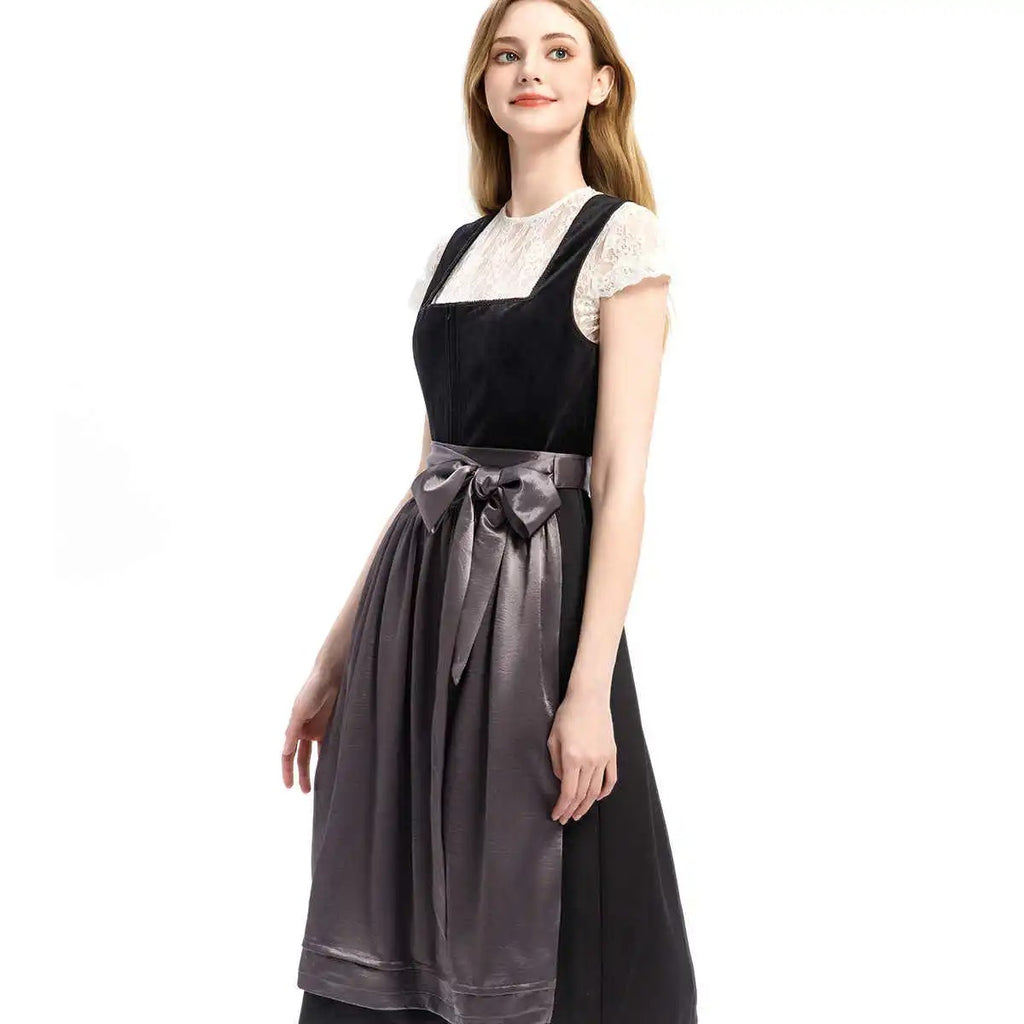 Dirndl Damen mit schickem Schnitt und Taillengürtel | J&B