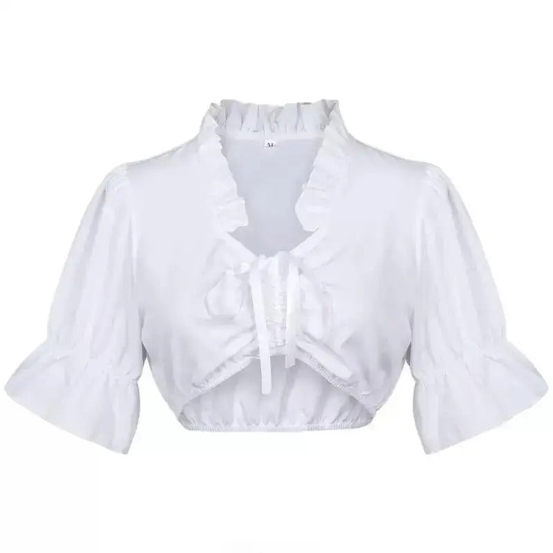 Bluse Damen mit Rüschendetails und tailliertem Schnitt | J&B
