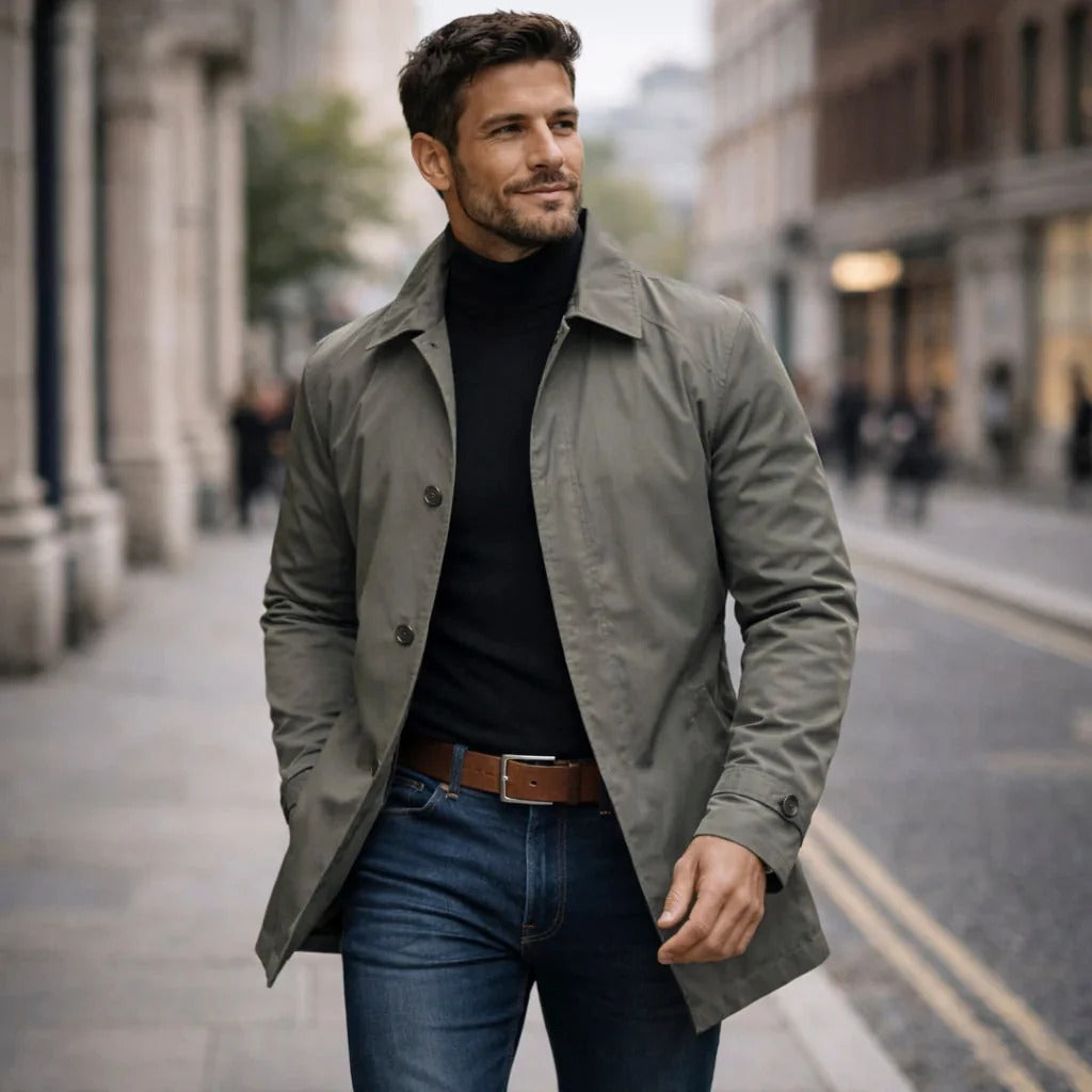 Jacke Herren, taillierte Passform mit Knopfverschluss | J&B