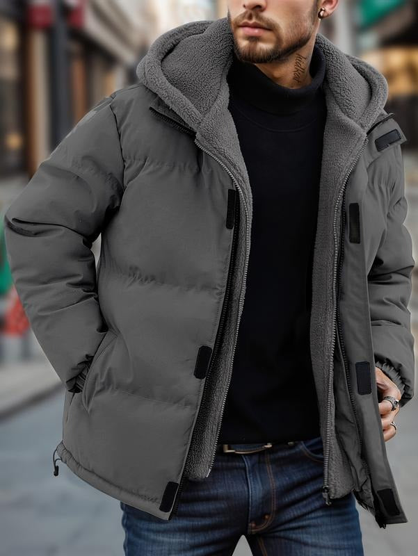 Steppjacke Herren in lockerer Passform mit Kapuze | J&B