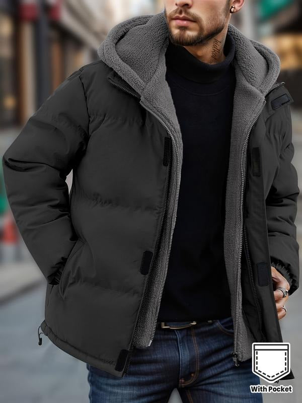 Steppjacke Herren in lockerer Passform mit Kapuze | J&B