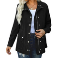 Utility-Jacke Damen, lockere Passform mit Druckknopfverschluss | J&B