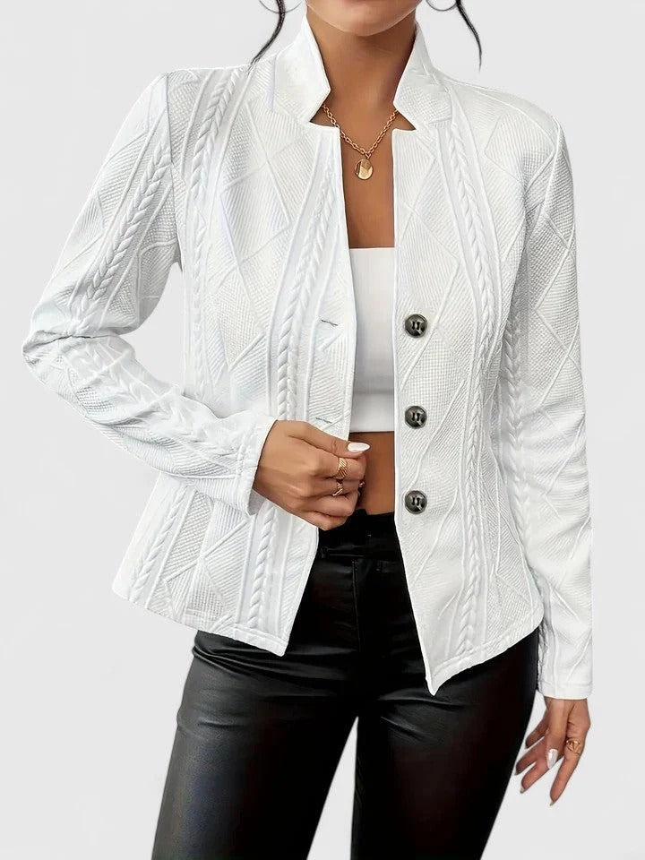 Damenjacke mit Steppdesign und Knopfverschluss | J&B