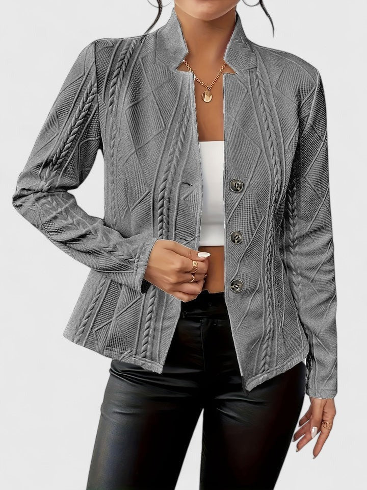 Damenjacke mit Steppdesign und Knopfverschluss | J&B