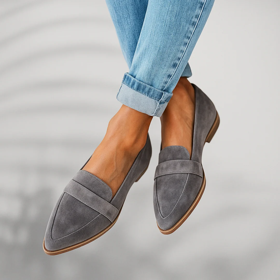 Emma – Women Suede Slip-On Flats - Image 6
