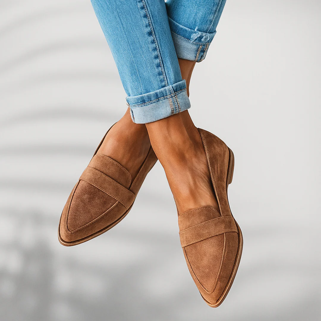 Emma – Women Suede Slip-On Flats - Image 7