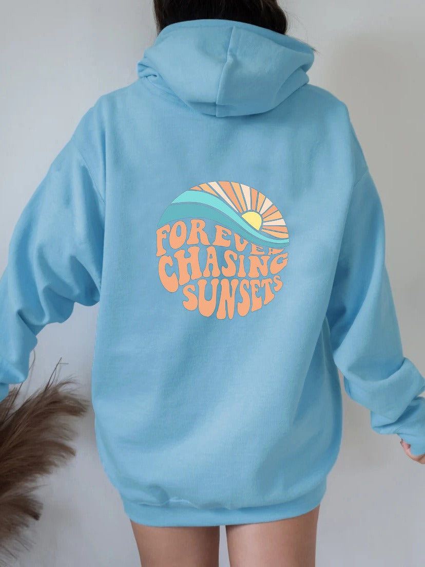 Hoodie Damen Relaxed Fit mit Grafikdesign