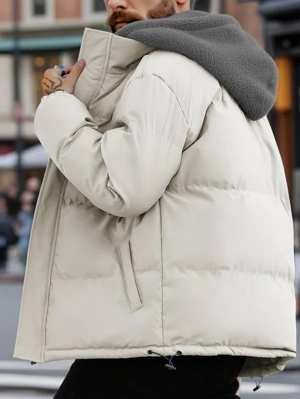 Steppjacke Herren in lockerer Passform mit Kapuze | J&B