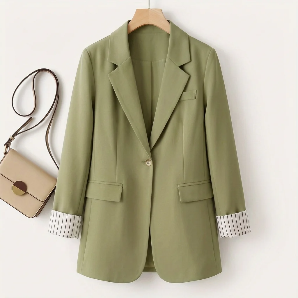 Blazer Damen in strukturierter Passform mit kontrastierenden Manschetten | J&B