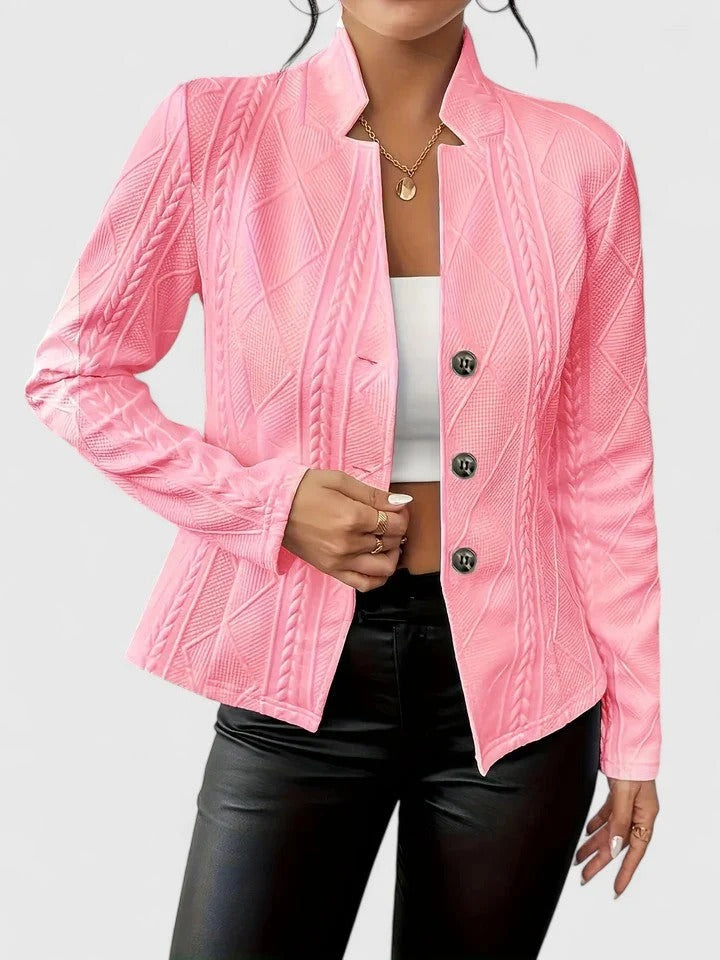 Damenjacke mit Steppdesign und Knopfverschluss | J&B