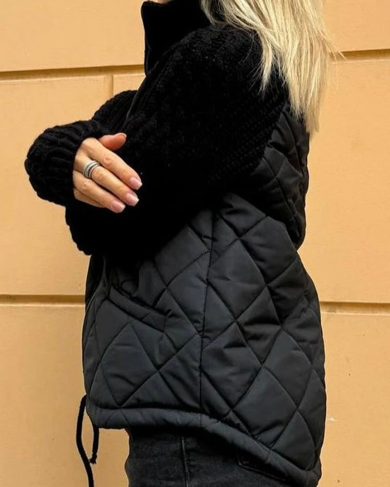 Steppjacke Damen mit hohem Kragen und praktischen Taschen | J&B