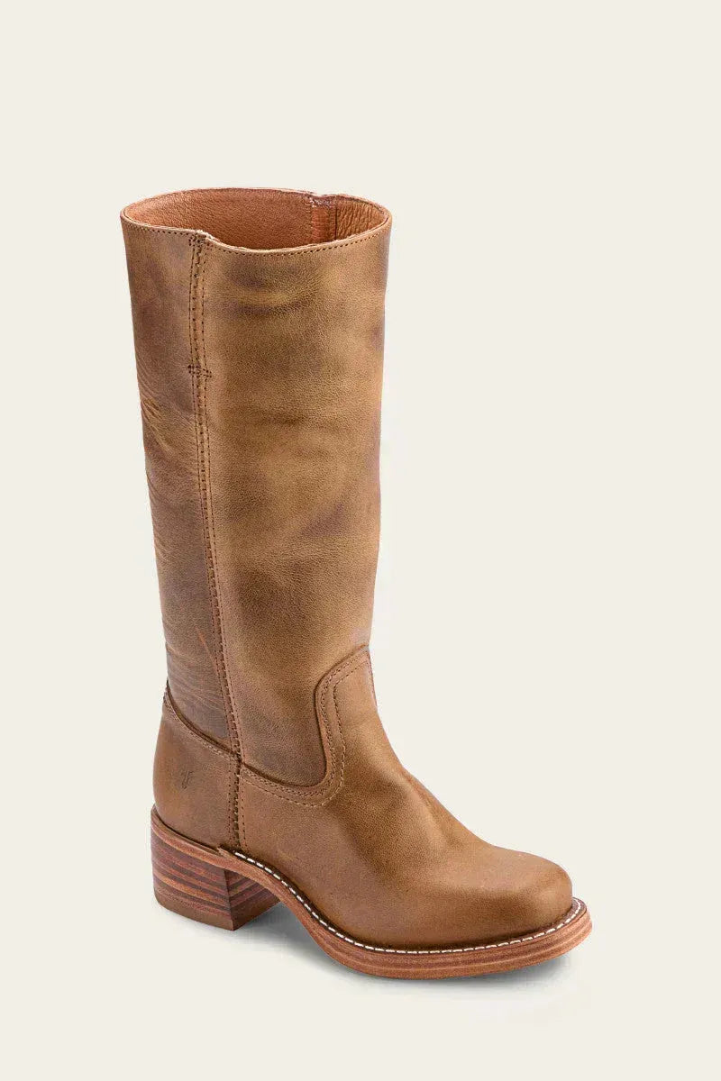 Kniehohe Stiefel Damen, eleganter Schnitt mit Blockabsatz | J&B
