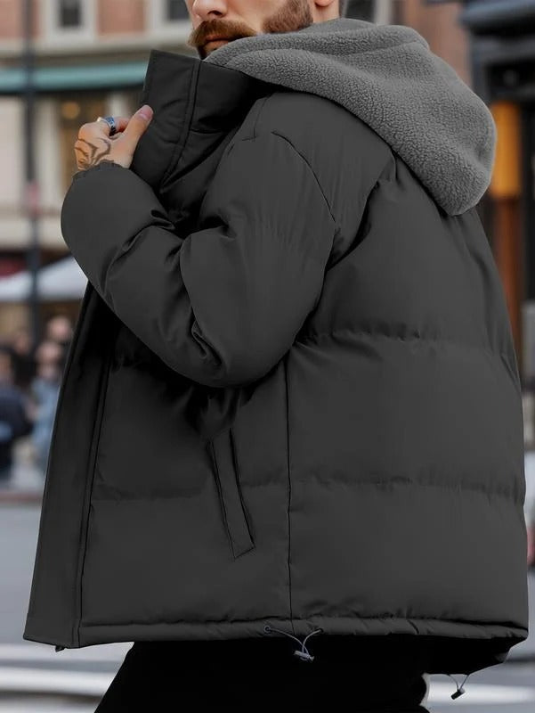 Steppjacke Herren in lockerer Passform mit Kapuze | J&B