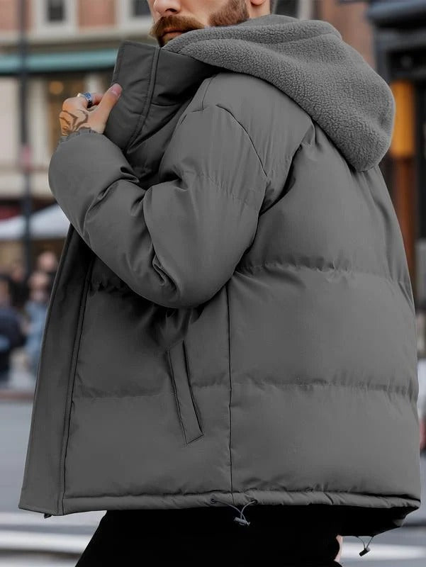 Steppjacke Herren in lockerer Passform mit Kapuze | J&B
