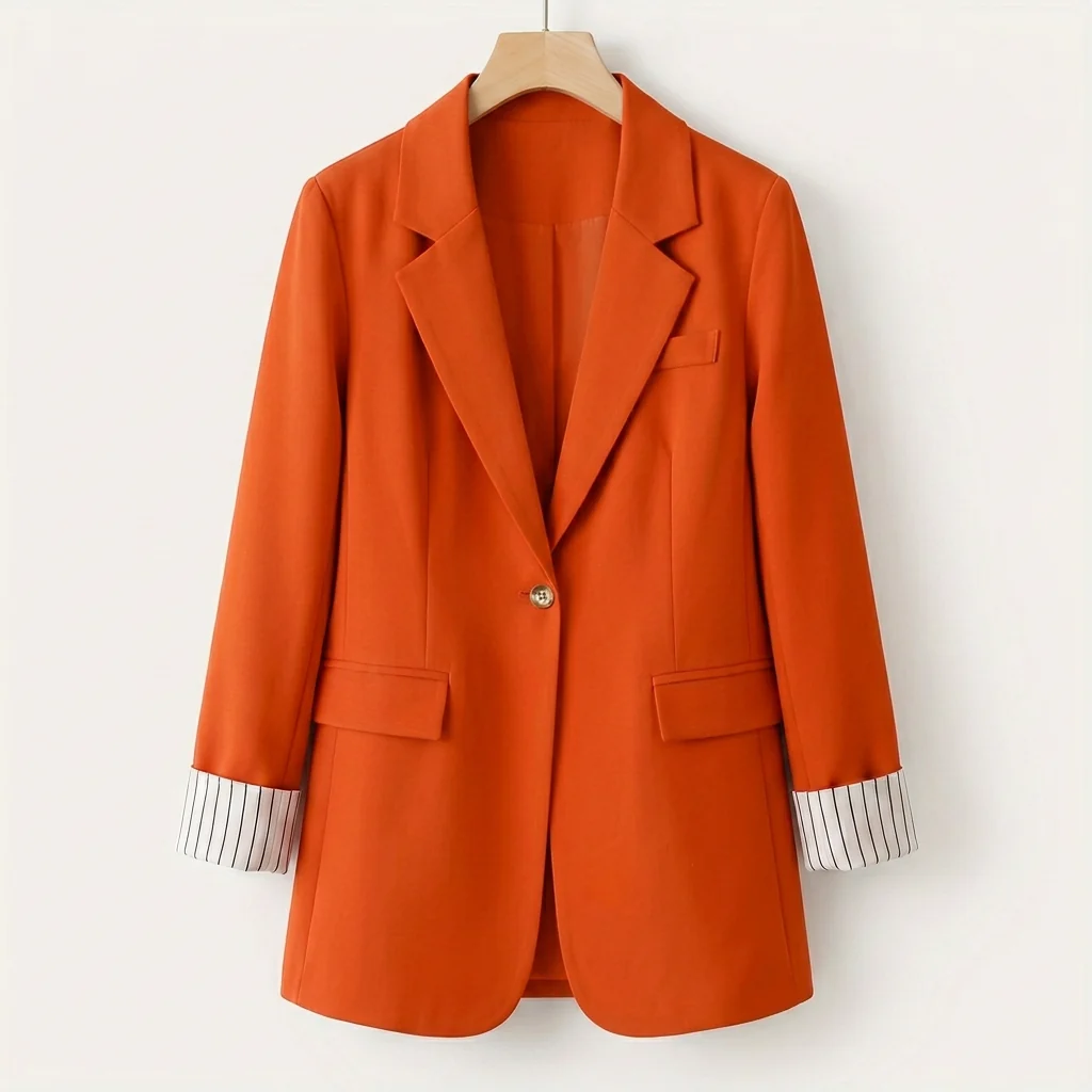 Blazer Damen in strukturierter Passform mit kontrastierenden Manschetten | J&B