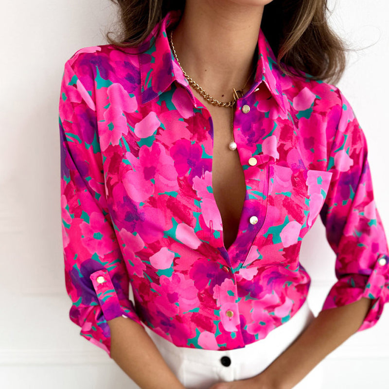 Vanessa – Floral Print Blouse - Image 1