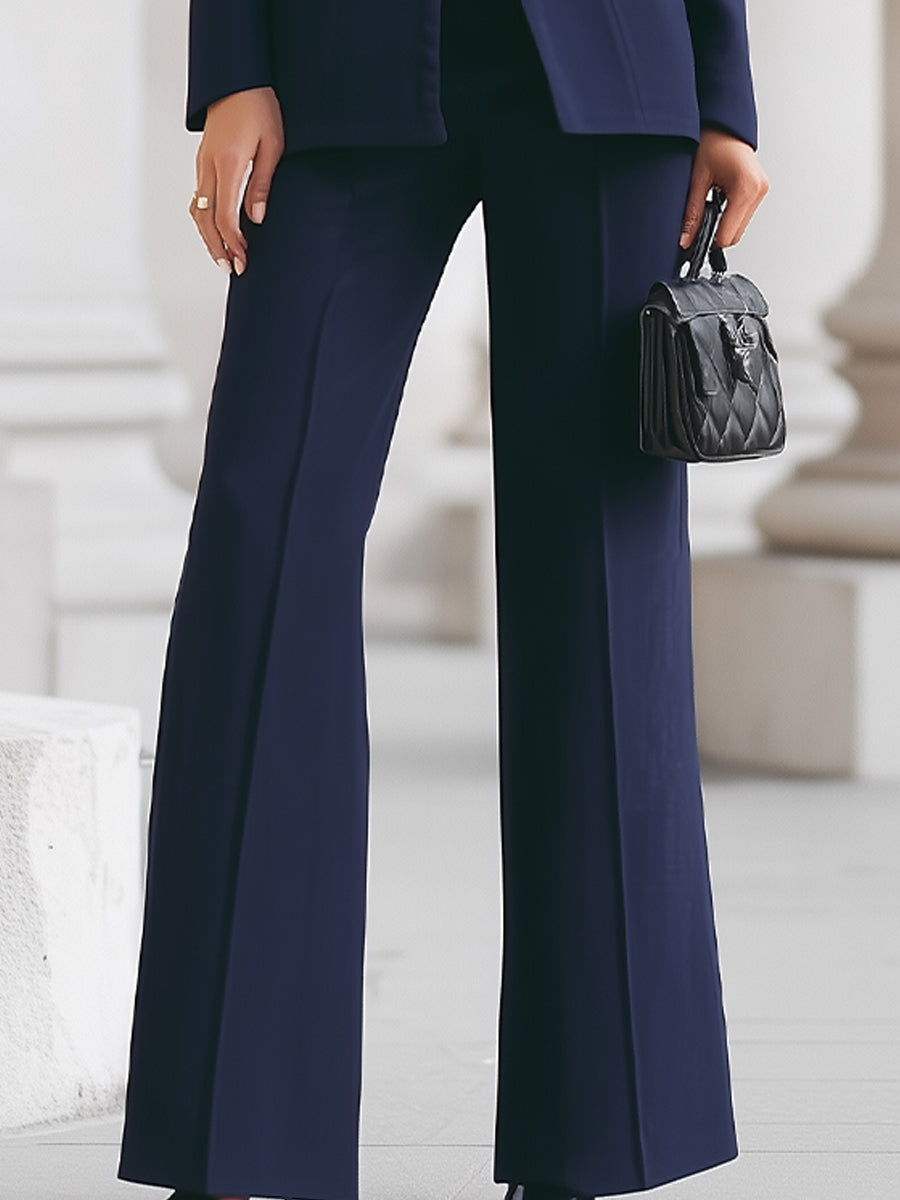 Outfit Damen mit tailliertem Blazer und weitem Schnitt | J&B - 7 - Jasminaboutique.com