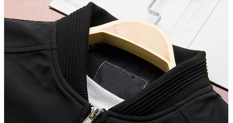 Bomber Jacket Men's Slim Fit with Zip Closure - Image 10