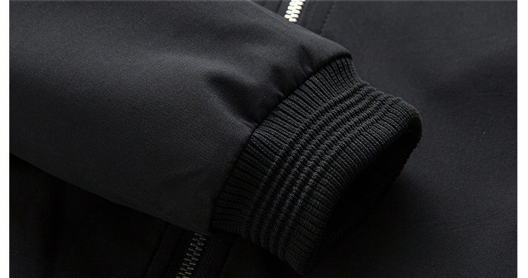 Bomber Jacket Men's Slim Fit with Zip Closure - Image 11
