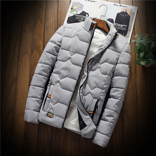Quilted Jacket Men's Slim Fit with Zip Closure - Image 2