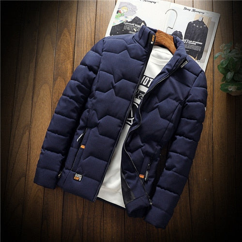Quilted Jacket Men's Slim Fit with Zip Closure - Image 4
