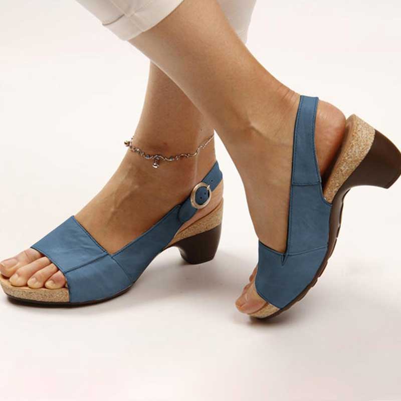 Laura – Damen Sandaletten mit Blockabsatz