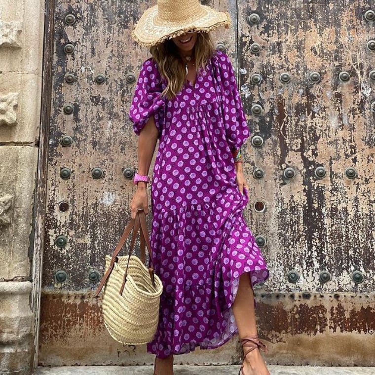 Lily – Women Floral Print Maxi Dress - Image 2