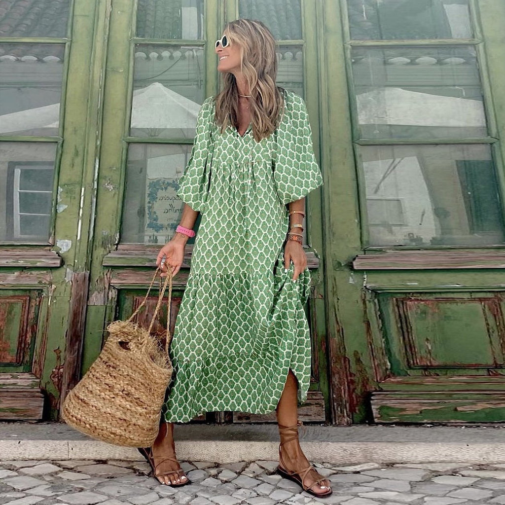 Lily – Women Floral Print Maxi Dress - Image 5